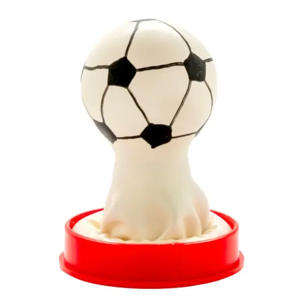 CONDOMERIE - HANDBESCHILDERDE NIEUWIGHEID CONDOOMS VOETBAL
