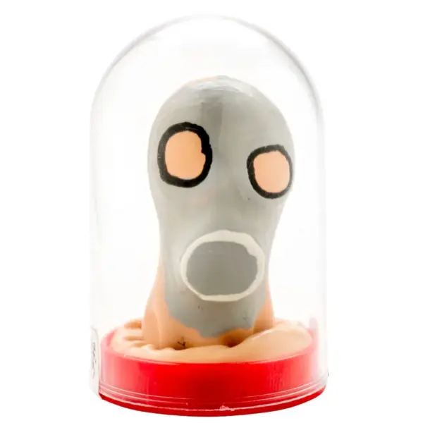 CONDOMERIE - HANDBESCHILDERDE NIEUWIGHEID CONDOOMS GASMASKER