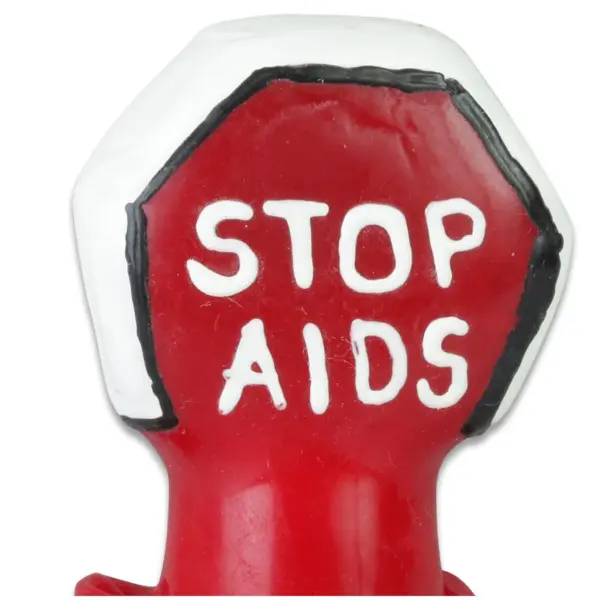 CONDOMERIE - HANDBESCHILDERDE NIEUWIGHEIDSCONDOOMS STOPPEN AIDS