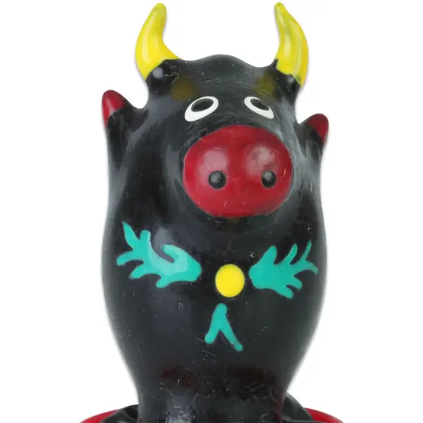 CONDOMERIE - HANDBESCHILDERDE NIEUWIGHEID CONDOOMS BULL ZWART MODEL 1