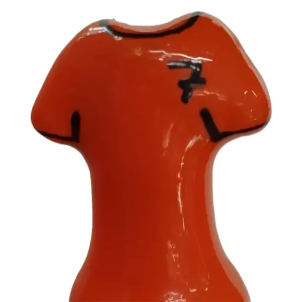 CONDOMERIE - HANDBESCHILDERDE NIEUWIGHEID CONDOOMS ORANJE SHIRT