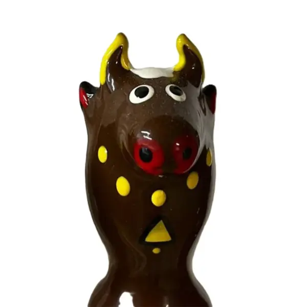 CONDOMERIE - HANDBESCHILDERDE NIEUWIGHEID CONDOOMS BULL ZWART MODEL 2