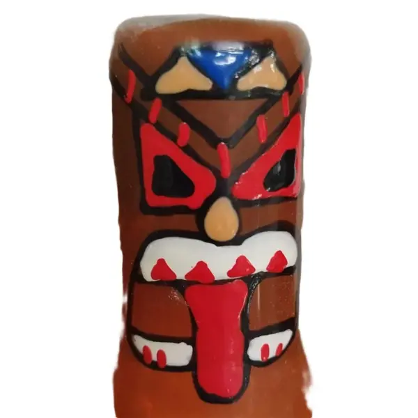 CONDOMERIE - HANDBESCHILDERDE NIEUWIGHEID CONDOOMS TIKI TOTEM-01