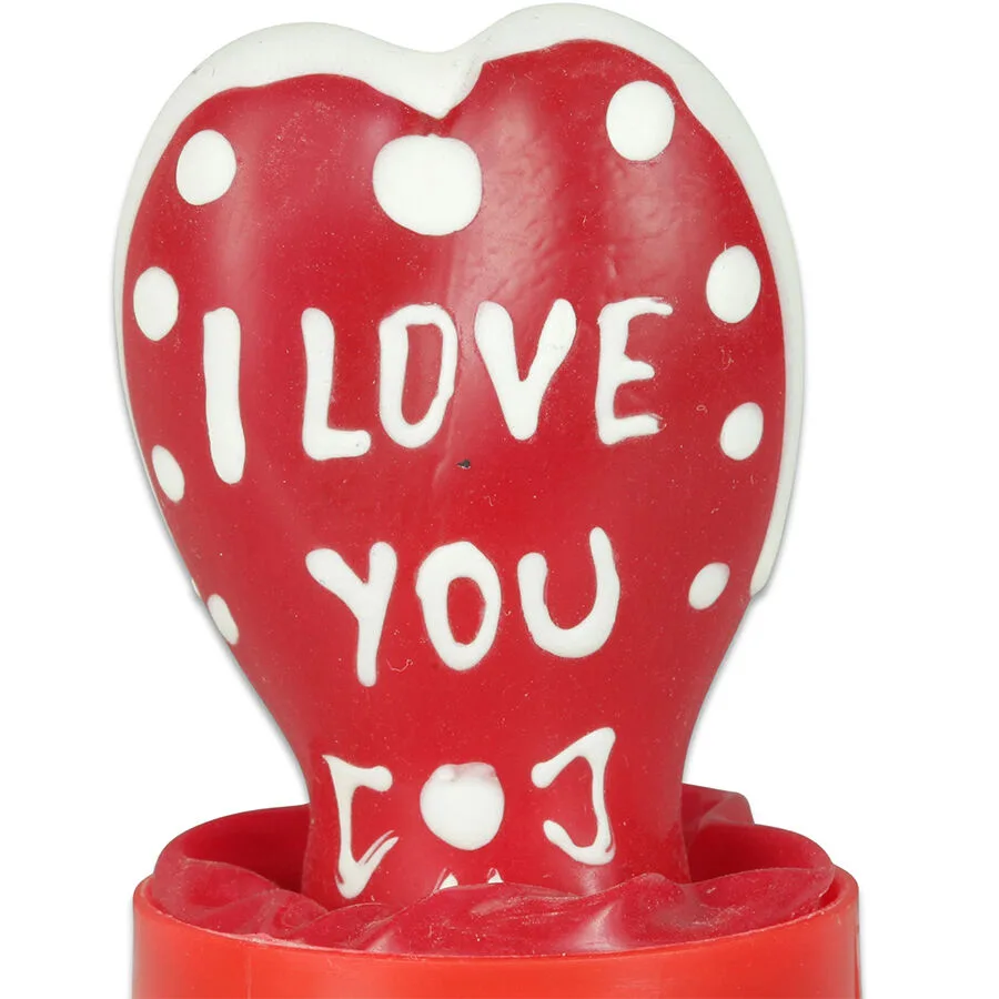 CONDOMERIE - HANDBESCHILDERDE NIEUWIGHEID CONDOOMS HART - I LOVE YOU MODEL 2