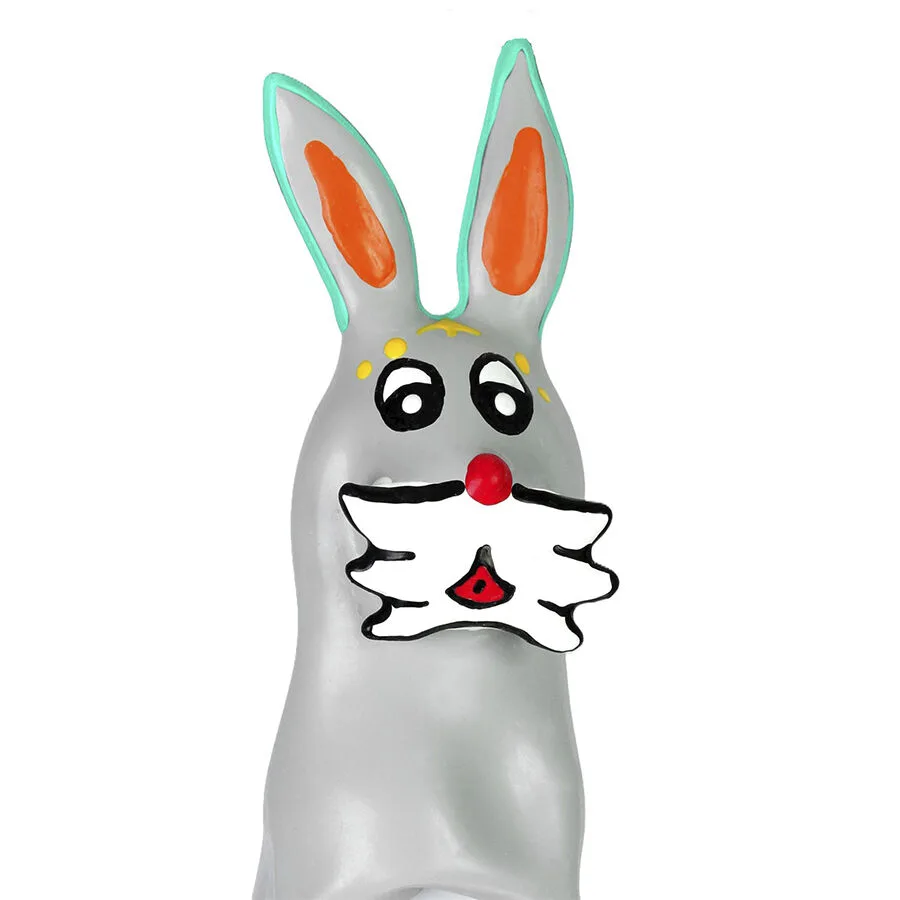 CONDOMERIE - HANDBESCHILDERDE NIEUWIGHEID CONDOOMS BUNNY XL