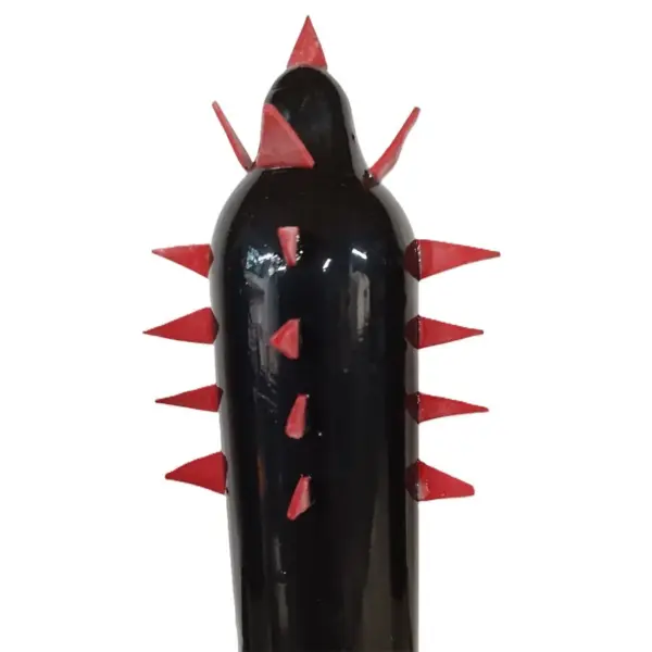 CONDOMERIE - HANDBESCHILDERDE NIEUWIGHEID CONDOOMS ZWARTE CACTUS XL