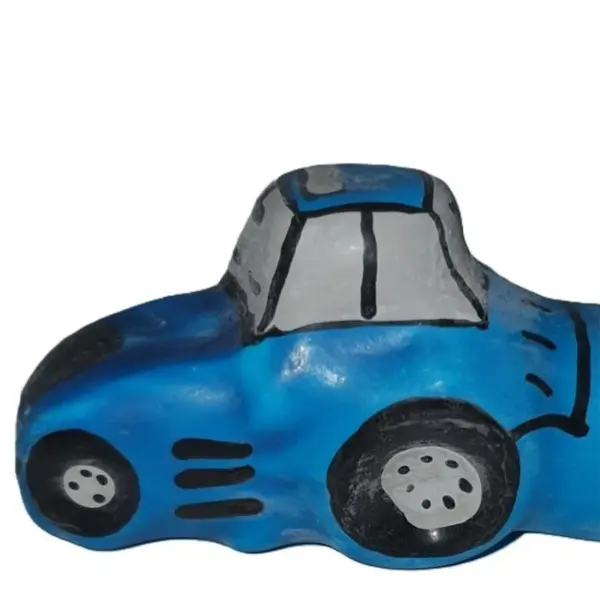 CONDOMERIE - HANDBESCHILDERDE NIEUWIGHEID CONDOOMS TRACTOR BLAUW XL