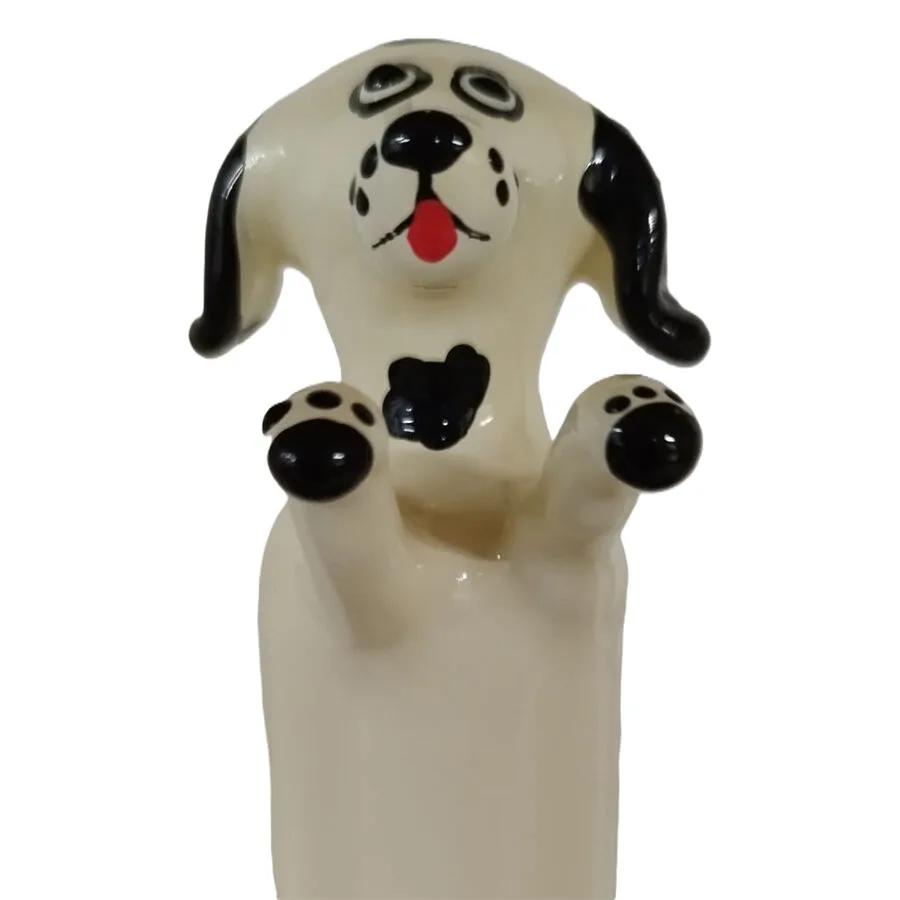 CONDOMERIE - HANDBESCHILDERDE NIEUWIGHEID CONDOOMS HAPPY WHITE DOG XL