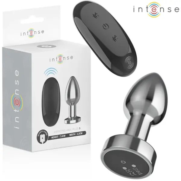 INTENSE - ANALE PLUG 10 VIBRATIES METAAL MET AFSTANDSBEDIENING S