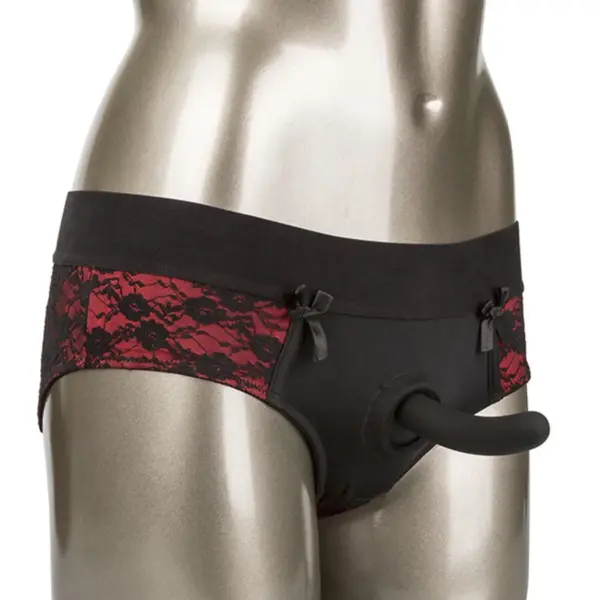 CALEXOTICS - SCANDAL KRUISLOZE SLIPJESSET MET DILDO MAAT S/M