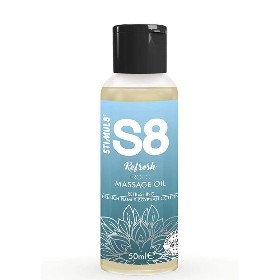 STIMUL8 - S8 REFRESH EROTISCHE KATOEN MASSAGEOLIE 50 ML