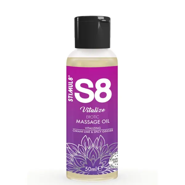 STIMUL8 - S8 VITALIZE EROTISCHE MASSAGEOLIE LIME 50 ML