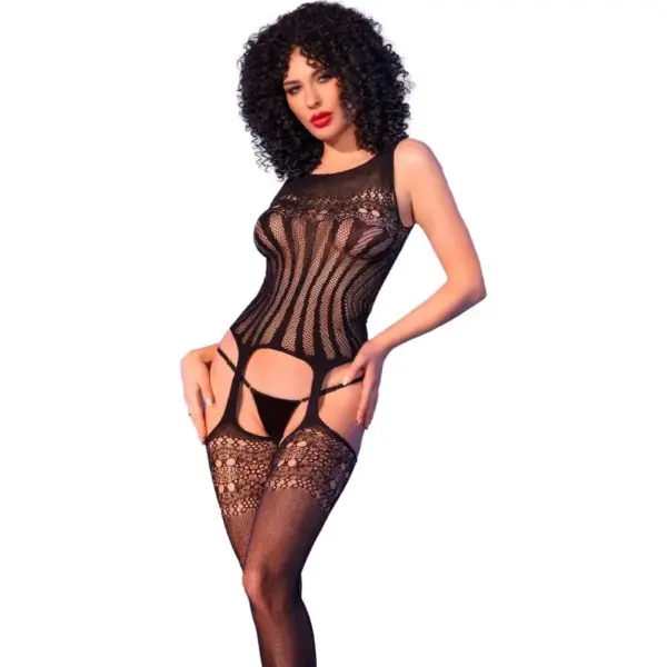 CHILIROSE - CR 4855 BODYSTOCKING ZWART S/M