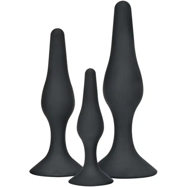 TOYJOY - ANAL PLAY CURVY COMPANIONS ANAAL PLUG 3 STUKS ZWART