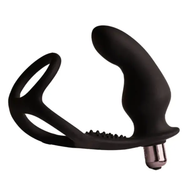 ROCKS-OFF - RO-ZEN RRO ANAAL PLUG MET VIBRERENDE PENISRING ZWART