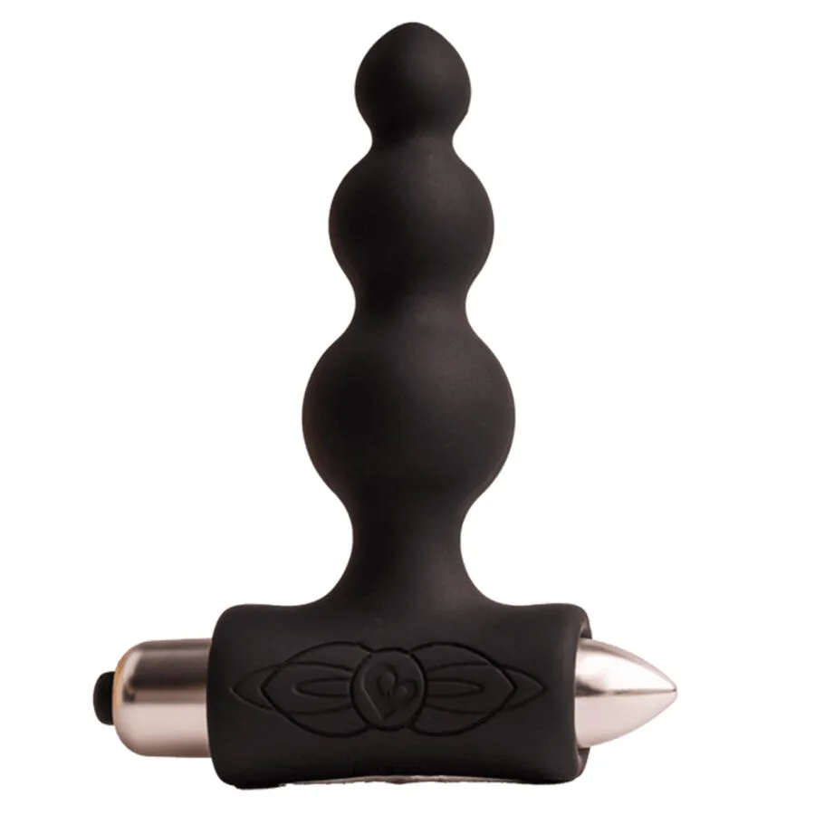 ROCKS-OFF - PETITE SENSATIONS BUBBLES ANAAL PLUG VIBRATOR ZWART