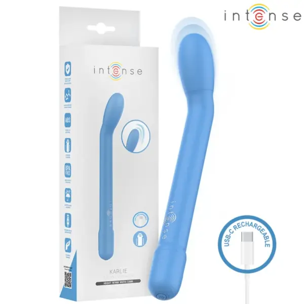 INTENSE - KARLIE OPLAADBARE G-SPOT STIMULATOR BLAUW