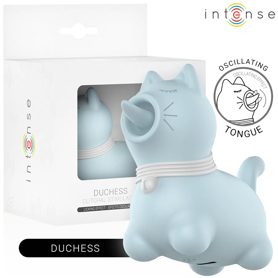 INTENSE - DUCHESS STIMULATOR MET ROTERENDE TONG 360º BLAUW