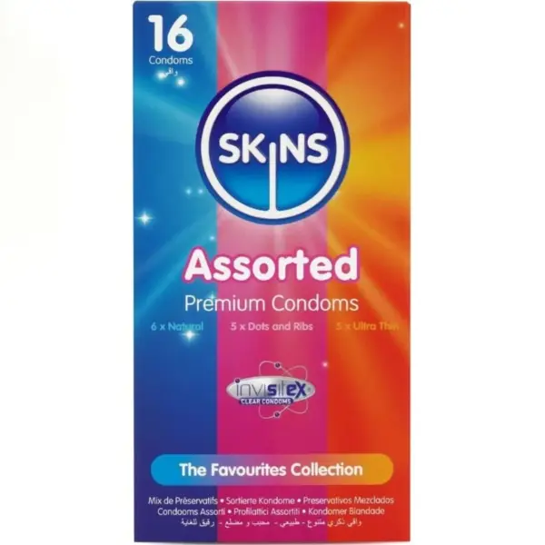 SKINS - GEASSORTEERDE PREMIUM CONDOOMS PAK 16