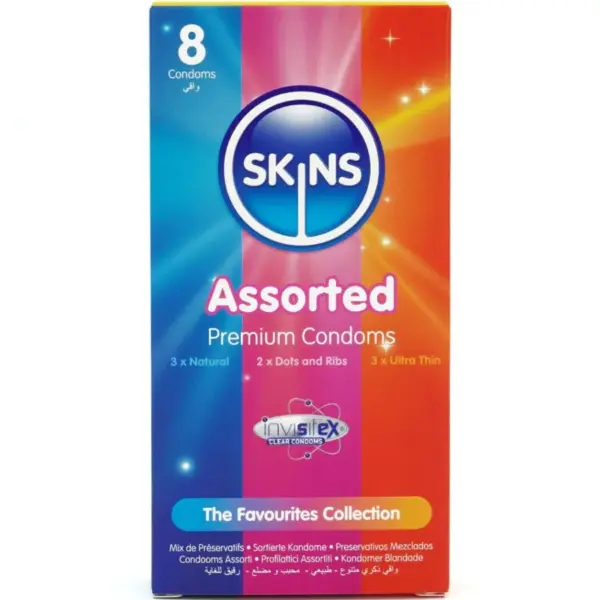 SKINS - GEASSORTEERDE PREMIUM CONDOOMS PAK 8