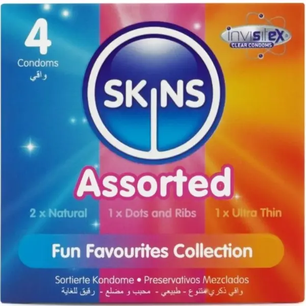 SKINS - GEASSORTEERDE PREMIUM CONDOOMS PAK 4