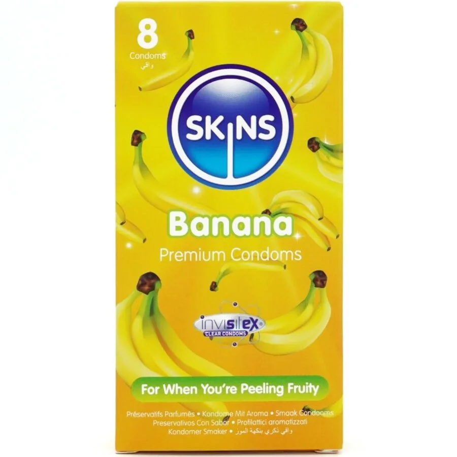 SKINS - BANAAN PREMIUM CONDOOMS PAK 8