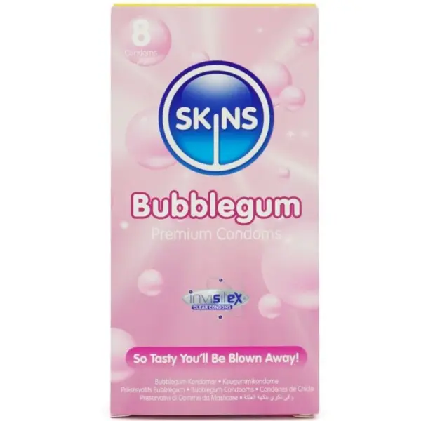SKINS - BUBBLEGUM PREMIUM CONDOOMS PAK 8
