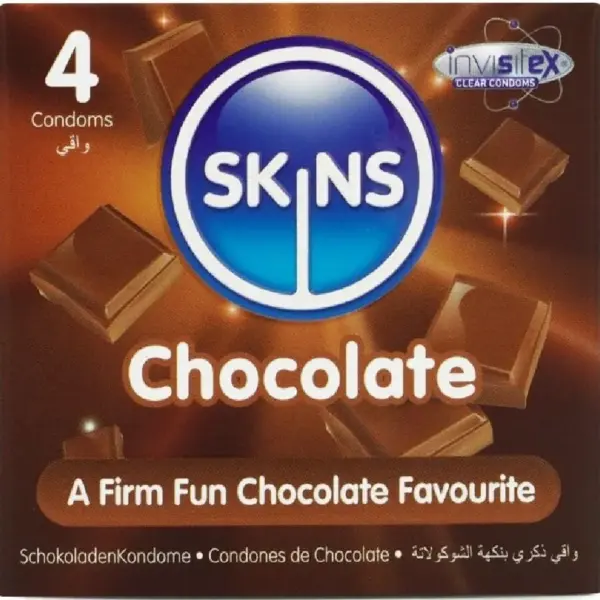 SKINS - CHOCOLADE PREMIUM CONDOOMS PAK 4