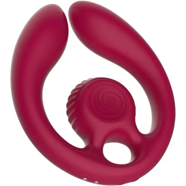 SNAIL VIBE - GIZI DUO STEL STIMULATOR AFSTANDSBEDIENING BOURGONDIË
