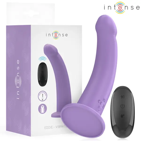INTENSE - EDDIE VIBRATOR 17,5 CM 10 VIBRATIES PAARSE AFSTANDSBEDIENING
