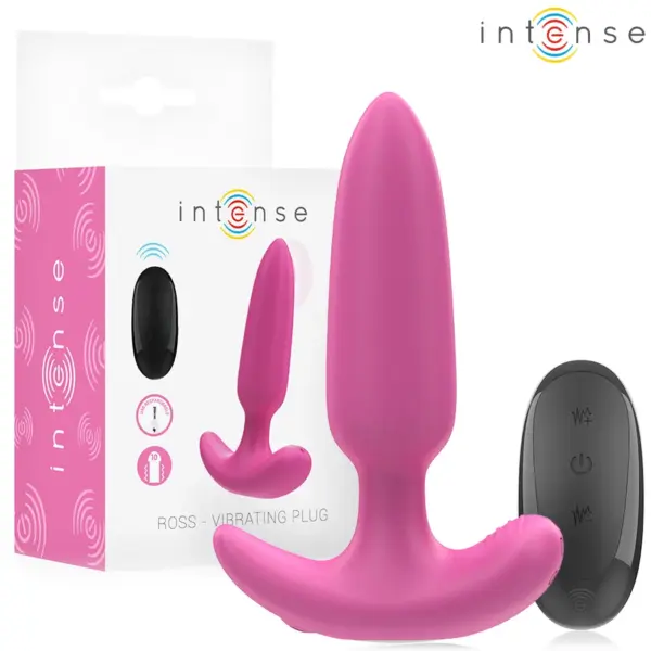 INTENSE - ROSS ANAL PLUG 10 VIBRATIES ROZE AFSTANDSBEDIENING