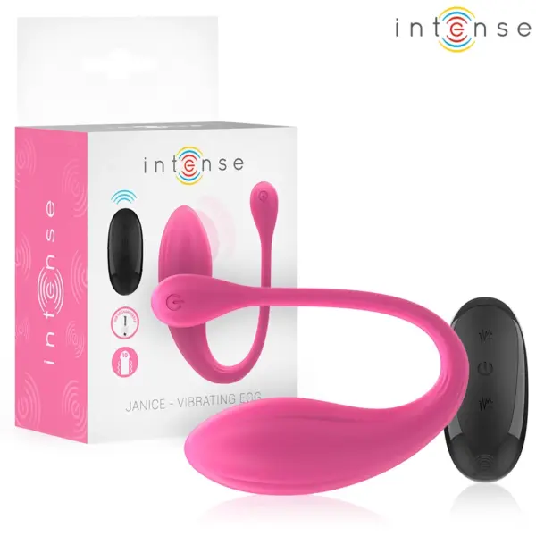 INTENSE - JANICE U VIBRATOR DUBBELE STIMULATIE 10 VIBRATIES ROZE AFSTANDSBEDIENING