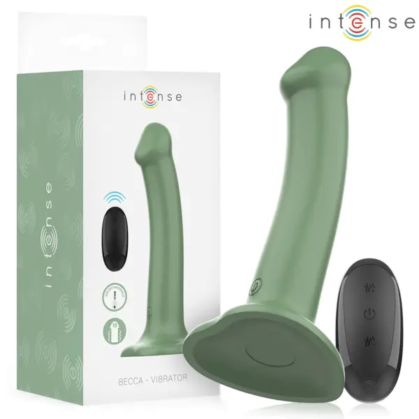 INTENSE - BECCA VIBRATOR MET ZUIGNAP 10 VIBRATIES GROENE AFSTANDSBEDIENING