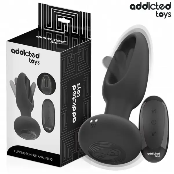 ADDICTED TOYS - ANALE PLUG MET VIBRERENDE TONG EN AFSTANDSBEDIENING