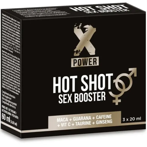 X POWER - HOT SHOT SEX BOOSTER VERHOOGDE LIBIDO 3 X 20 ML