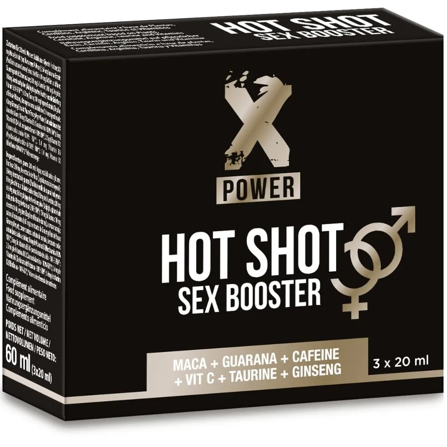 X POWER - HOT SHOT SEX BOOSTER VERHOOGDE LIBIDO 3 X 20 ML