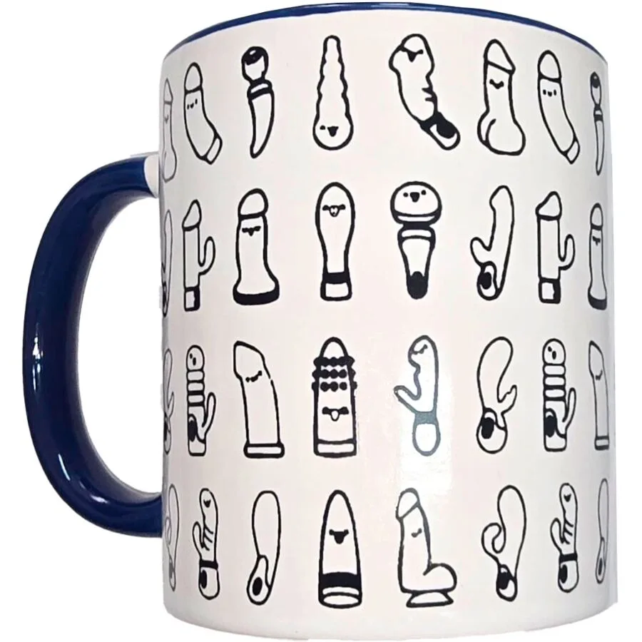 DIABLO PICANTE - WITTE VIBRATORS MOK MET BLAUW HANDVAT 370 ML