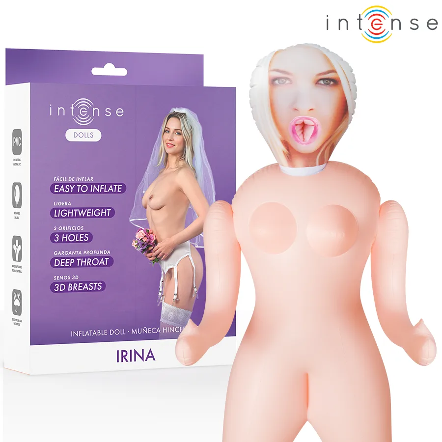 INTENSE DOLLS - IRINA OPBLAASPOP MET DRIE OPENINGEN