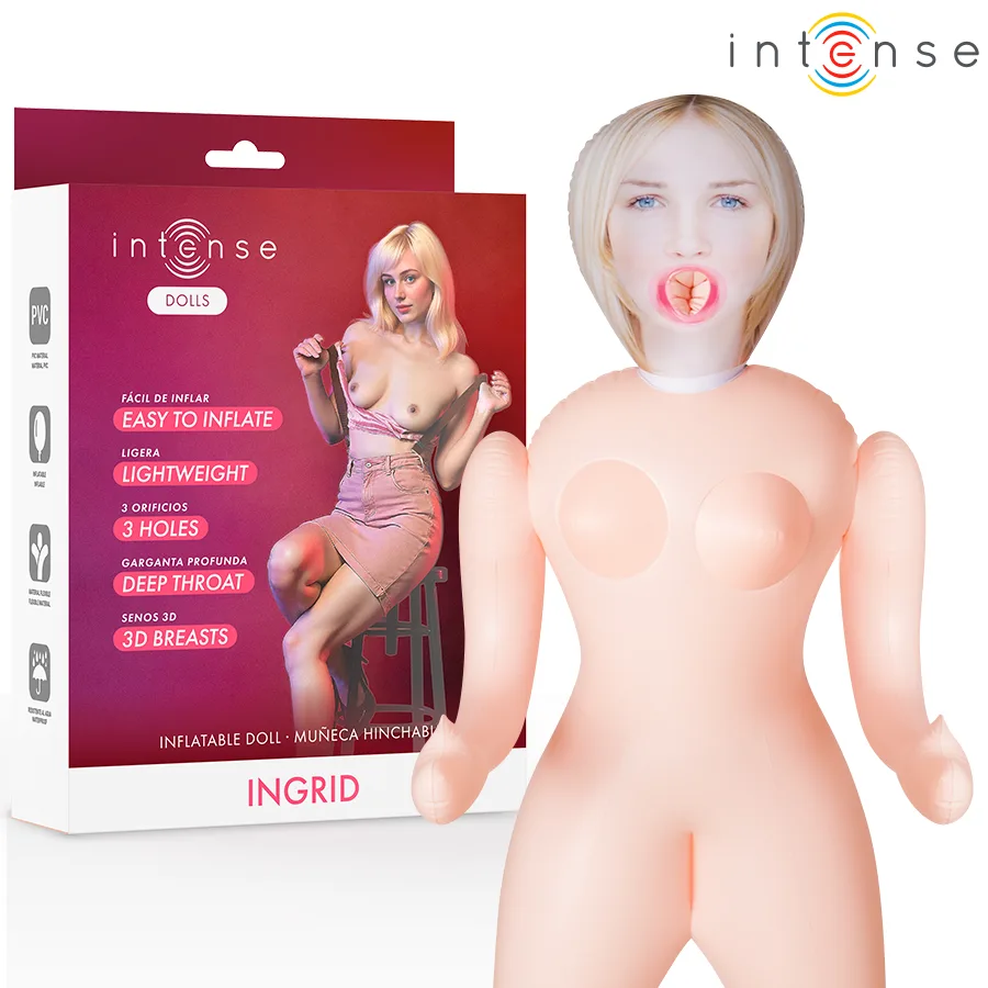 INTENSE DOLLS - INGRID OPBLAASPOP MET DRIE OPENINGEN