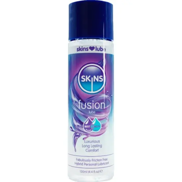 SKINS - FUSION HYBRID GLIJMIDDEL OP WATER- EN SILICONENBASIS 130 ML