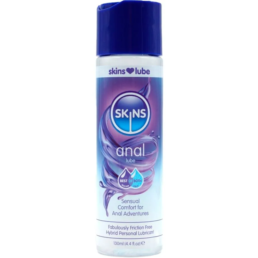 SKINS - ANAAL HYBRIDE GLIJMIDDEL OP WATER- EN SILICONENBASIS 130 ML