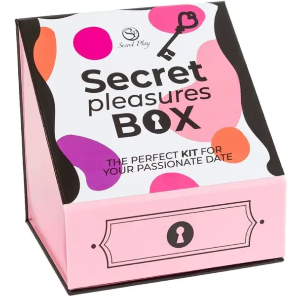SECRET PLAY - PLEASURES BOX VOOR STELLEN: DOBBELSTENEN + VIBRERENDE KOGEL + VEERPEN