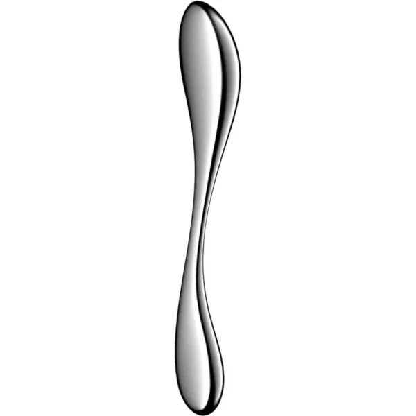 SATISFYER - STAR FORCE 3 ROESTVRIJSTALEN DILDO MET DUBBELE KANT