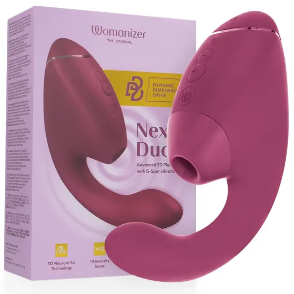 WOMANIZER - DUO NEXT DUBBELE CLITORIS- & G-SPOTSTIMULATOR DUSKY PINK