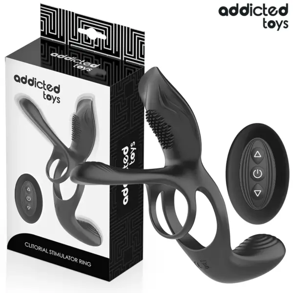 ADDICTED TOYS - DUBBELE PENISRING MET CLITORISSTIMULATOR