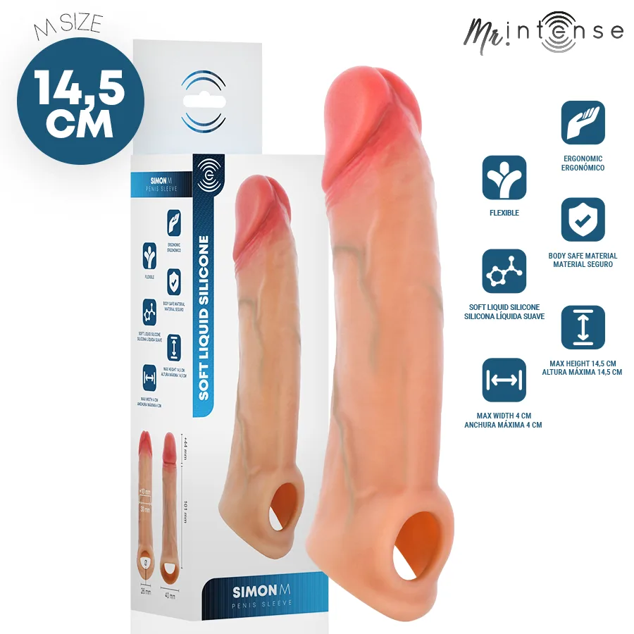 MR INTENSE - SIMON M SILICONEN PENISHOES 14,5 CM -Ø- 4 CM