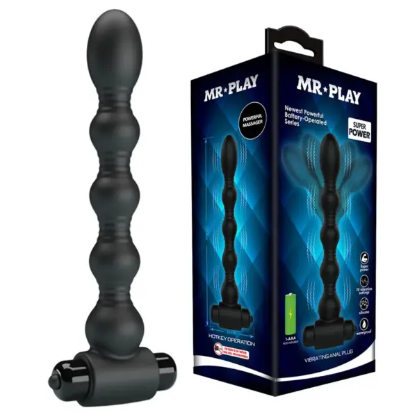 MR PLAY - VIBRERENDE ANALE PLUG MASSAGEAPPARAAT