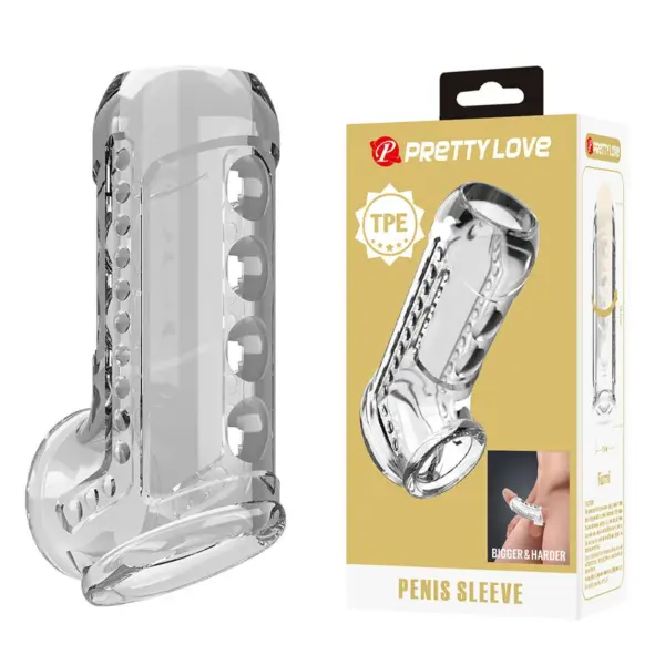 PRETTY LOVE - TRANSPARANTE PENISSCHEEDE MET STRUCTUUR