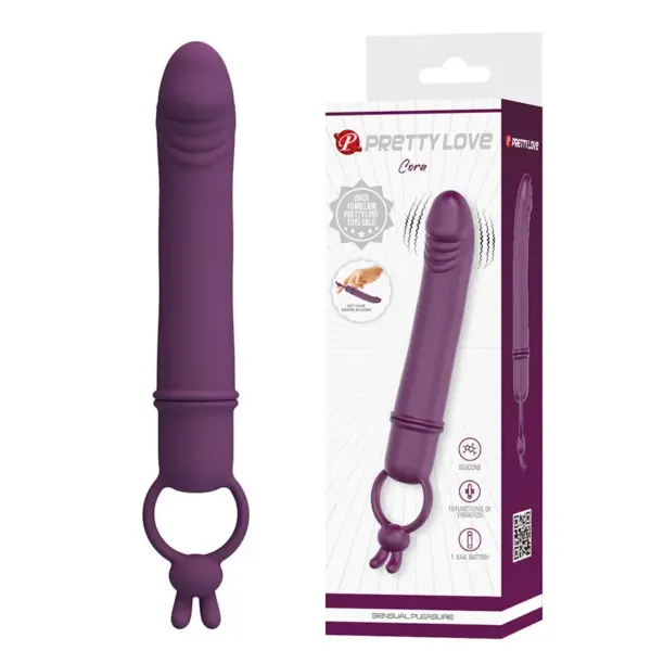 PRETTY LOVE - CORA VIBRATOR IN PENISVORM MET WEERSTANDSRING