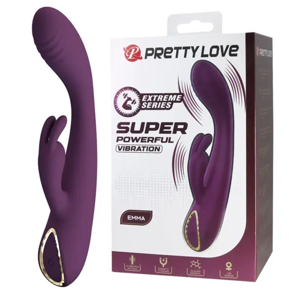 PRETTY LOVE - EMMA RABBIT PAARSE VIBRATOR MET STIMULATOR